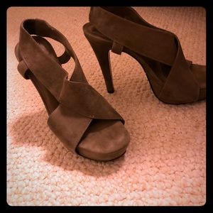 Diane von furstenberg Dvf Suede platform sandal 7